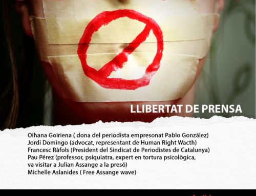 L’SPC, en un debat sobre Assange al Festival de Cine de Drets Humans de Barcelona